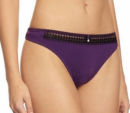 Curvy Kate Gia Low Rise Womens Thong Purple/Black 20