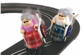 Racing granny in wheelchair game - like scalextrix but with grannies