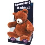 Custom-Power-House Soft feel snoozing snoring teddy bear - moves and snores complete with batteries