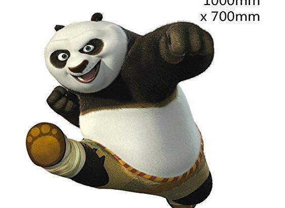 Customise4uTM Kung Fu Panda Wall Vinyls wall art wall stickers 700mm Wide Customise4UTM (kung fu panda)