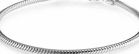 Sterling Silver 925 3mm Snake Chain Charm Bracelet Size 8`` 20cm Fits Pandora Charms