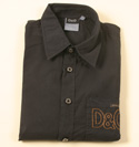 D&G Mens Navy Long Sleeve Cotton Shirt