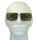 D&G Unisex D&G Bronze Tinted Lens Frameless Sunglasses