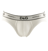 DandG White 24 Fit Briefs (3 Pack)