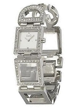 DandG NightDay Logo Ladies Crystal set Watch