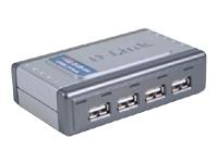D-Link DUB H4 - Hub - 4 ports - Hi-Speed USB