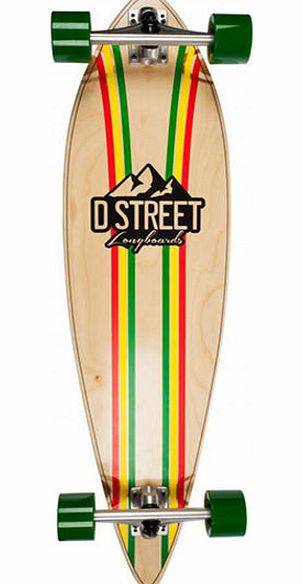 D-Street Rascal Pintail Longboard - 38 inch