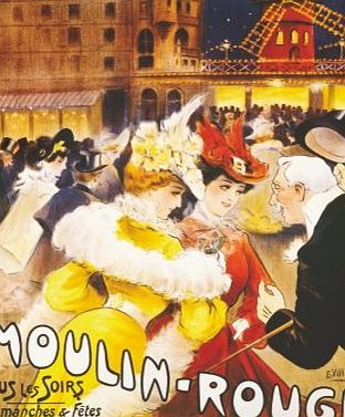 D-TOYS  68 x 47cm Moulin Rouge Vintage Posters