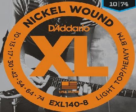Daddario EXL140-8 Nickel Wound Light Top/Heavy