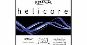 Daddario Helicore Violin Set Aluminium E 4/4