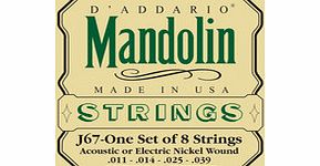 Daddario J67 Nickel 11-39 Medium Mandolin Strings