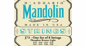 Daddario J73 Mandolin Strings Phosphor Bronze