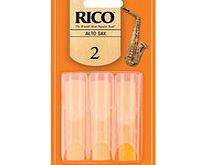 Daddario Rico Alto Saxophone Reeds 2.0 3-Pack