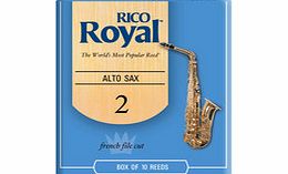 Daddario Rico Royal Alto Saxophone Reeds 2.0 10 Box