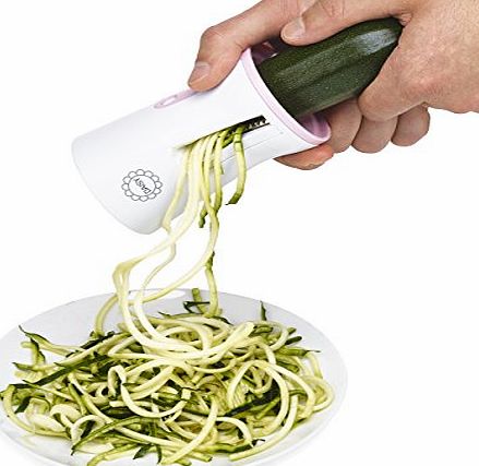 Daisy Homeware Premium Zucchini Courgetti Pasta Maker Vegetable Spiralizer Spiral Slicer With Adjustable Steel Blades. Perfect For Low-Carb And Keto Diets