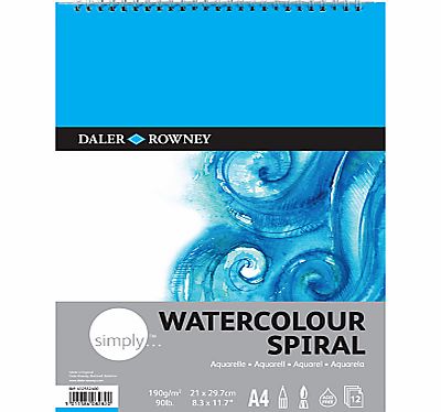 Daler Rowney Daler-Rowney Simply A4 Watercolour Spiral Pad