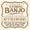 Dand#39;Addario J61 Nickel Banjo Strings 10-23 Medium