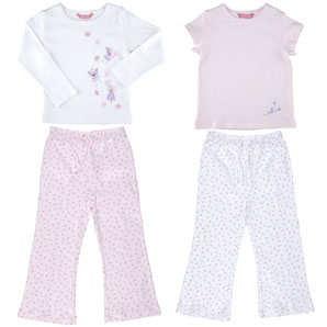 Pyjamas- Pink- 4-5 Years- Pack of 2