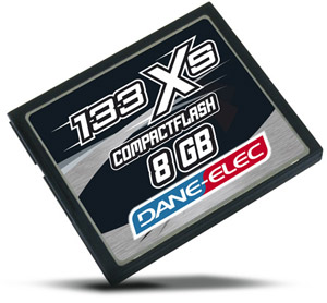 CompactFlash (CF) Memory Card - 8GB - High Speed 133x