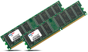 Premium PC Memory Dual Channel Kit - DDR 400Mhz (PC-3200) - 1GB (2x 512MB Modules)
