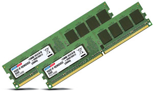 Premium PC Memory Dual Channel Kit - DDR2 533Mhz (PC2-4200) - 2GB (2x 1GB Modules)