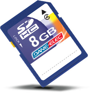Secure Digital HC (SDHC) Memory Card - 8GB - Class 4 (118x) - VALUE TWIN PACK
