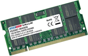 Value Laptop Memory - SO-DIMM DDR2 667Mhz (PC2-5300) - 1GB - AMAZING DEAL!