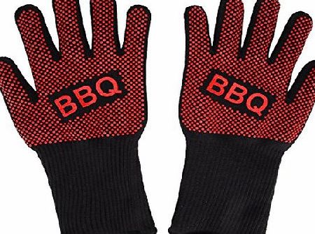 Danibos Heat protection gloves Barbecue Stove Fire Gloves Danibos quality Heat-Resistant barbecue gloves for Barbecues / Cooking BBQs, One Size Fits Most almost all 1 Pair