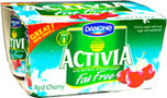 Danone Activia Fat Free Red Cherry Bio Yogurt (4x125g) On Offer