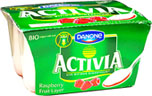 Danone Activia Raspberry Fruit Layer Bio Yogurt (4x125g) Cheapest in Ocado Today! On Offer