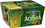 Activia Rhubarb Bio Yogurts (4x125g)