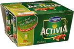 Activia Rhubarb Bio Yogurts (4x125g) Cheapest in Ocado Today! On Offer