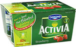 Activia Strawberry Bio Yogurt (4x125g) On Offer