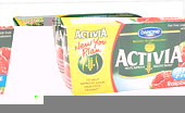 Danone Bio Activia Fat Free Yogurts Raspberry (4x125g) Cheapest in Ocado Today! On Offer