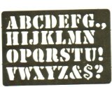 Darice Alphabet Brass Stencil