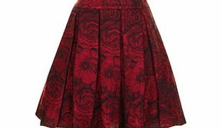 Darling Connie burgundy brocade skirt