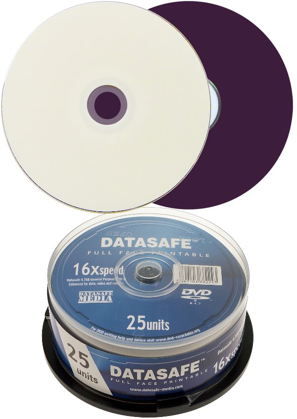 DVD R 16x Full Face White Printable in