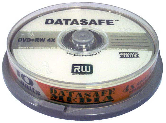 Datasafe DVD RW 4x Branded in 10 Cake
