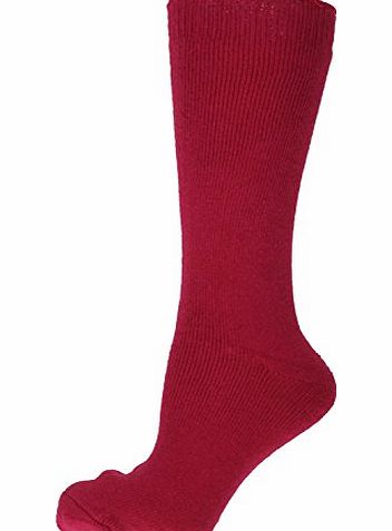 David James Ladies Wellington Boot Socks Size 4-8 (Raspberry Pink)