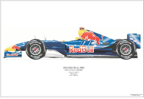Red Bull Racing RB2 F1 Art Print - Coulthatrd