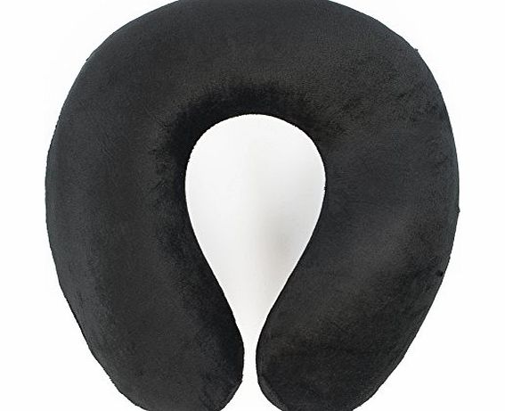 DAYDREAM  Black Design Travel Neck Pillow with Memory Foam