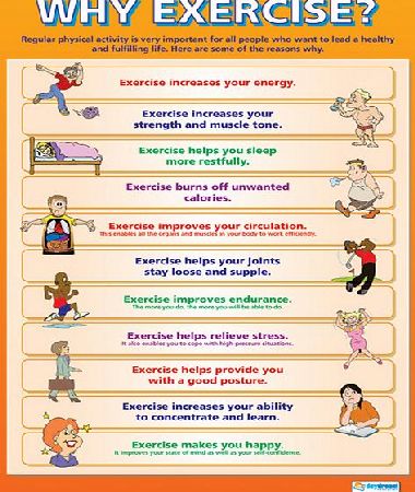 Daydream Why Exercise? Wall Chart Poster PSHE017-69
