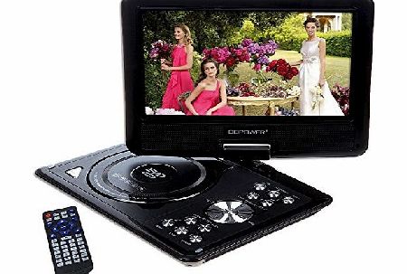 9.5`` Portable DVD Player Remote Control In Car Game+USB+FM+SD Swivel amp; Flip New 959