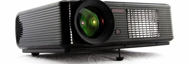 (Black) NEW Full Color HD/LED Ready Projector 16:9 4:3 Maximum 30000 hours 2000 Lumens Support 1080P 720P, Native Resolution 854*540, Contrast 800:1, Home Theater with USB, HDMI, AV, VGA Input for PS3