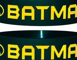 DC Batman Text and Logo Rubber Wristband