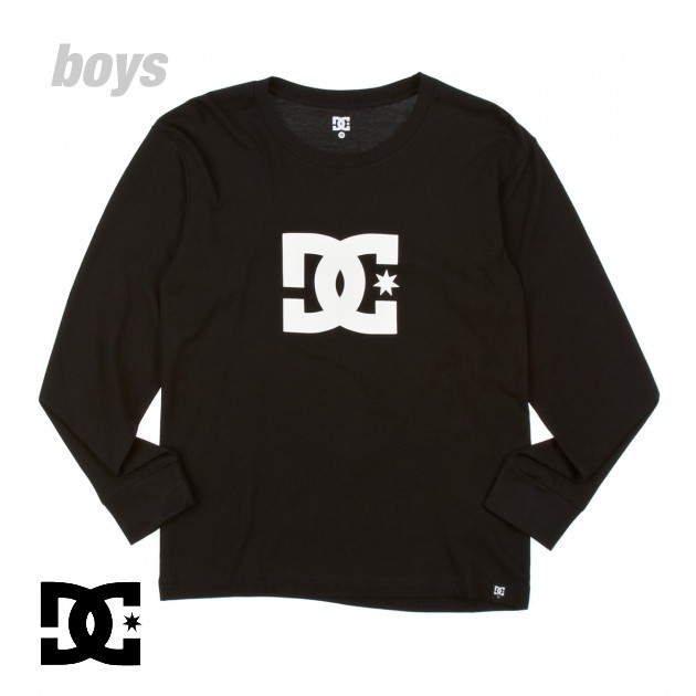 Boys DC Star Long Sleeve T-Shirt - Black