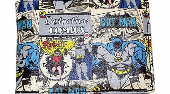 DC Comics Official Batman and Robin Comic Wallet in Gift Tin Box - Christmas Gifts for Men