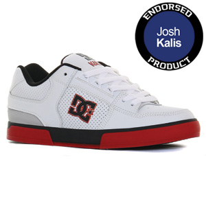 DC Kalis Skate shoe - White/Black/True Red