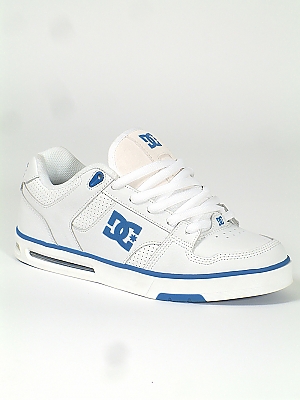 DC Travis Skate Shoes - White/Royal Blue