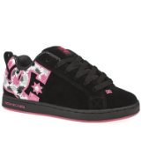 Dc Shoes Court Graffik Se - 4.5 Uk - Black and Pink - Suede